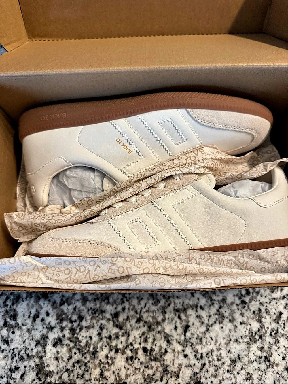 Back 70 Cloud 2505 White & Brown Sneakers EU 38